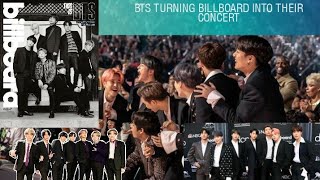 BTS turning Billboard into their concert [BTS in America Ep. 01] - billboard music awards 2018 bts reaction